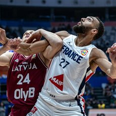 Prancūzija - Latvija rungtynių akimirka | FIBA nuotr. 33