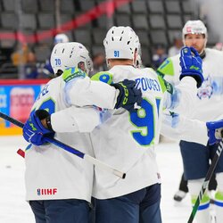 Slovėnija – Prancūzija rungtynių akimirka | IIHF nuotr. 5