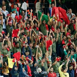 Portugalijos rinktinės sirgaliai LFF stadione | Sportas.lt/Tito Pacausko nuotr. 6