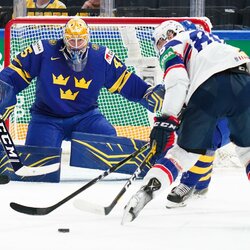 Švedijos – Norvegijos rungtynių akimirka | IIHF nuotr. 4