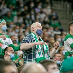 „Žalgirio“ sirgaliai rungtynėse su „Bayern“ | Eriko Ovčarenko / BNS foto nuotr. 6