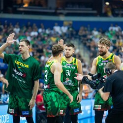 Lietuvos – Ispanijos rungtynių akimirka l Irmanto Gelūno/BNS Foto nuotr. 1