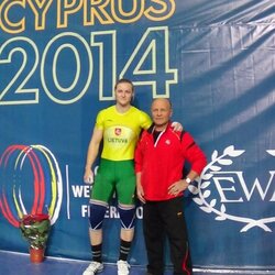 Gintarė Bražaitė su treneriu Algirdu Ananka | asmeninio archyvo nuotr. 4