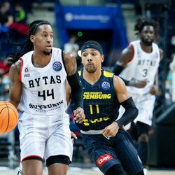 „Rytas“ – „EWE Baskets“ rungtynių akimirka | Luko Balandžio / BNS foto nuotr. 1