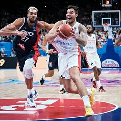 Prancūzija – Ispanija rungtynių akimirka | FIBA nuotr. 6