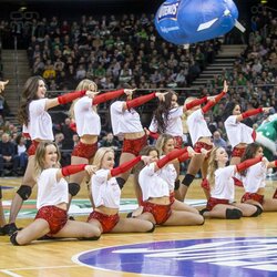 „Žalgirio“ šokėjų pasirodymas rungtynėse su „Valencia“ | Roko Lukoševičiaus/BNS Foto nuotr. 2