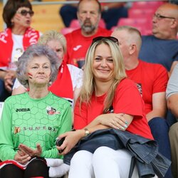 Futbolo sirgaliai „Sūduvos“ ir „Maccabi“ rungtynėse Mariaus Vizbaro / BNS foto nuotr. 3