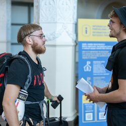 Dominykas Dirkstys Vilniaus oro uoste pasitiko Dovydą Rimkų l Manto Stankevičiaus nuotr. 6