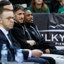 Achille Polonara ir Isaiah Tayloras | Eriko Ovčarenko / BNS foto nuotr. 1