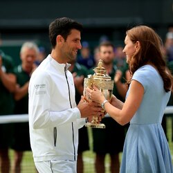 Novakas Djokovičius ir Kembridžo kunigaikštiene Keitė | Scanpix nuotr. 1