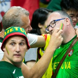 Lietuvos rinktinės sirgaliai rungtynėse su Australija | Žygimanto Gedvilos / BNS foto nuotr. 6