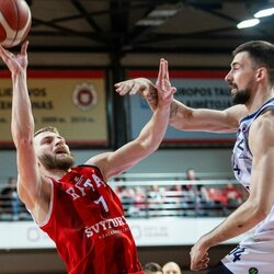 „Rytas“ – „CBet“ rungtynių akimirka  | Allos Fedorčenko ir Manto Stankevičiaus nuotr. 3
