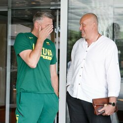 Prasidėjo Lietuvos vyrų krepšinio rinktinės stovykla | Eriko Ovčarenko / BNS foto nuotr. 5