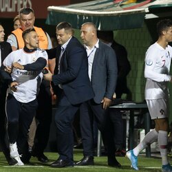 Gerbėjas įsiveržė į aikštę | Luko Balandžio / BNS foto nuotr. 6