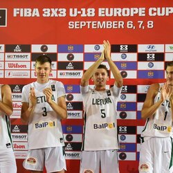 Lietuvos jaunių 3x3 krepšinio rinktinė Europos čempionate | FIBA nuotr. 3