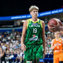 Lietuva – Nyderlandai rungtynių akimirka | Luko Balandžio / BNS foto nuotr. 2