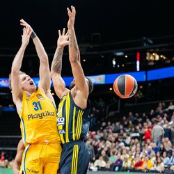 „Maccabi“ – „Fenerbahče“ rungtynių akimirka | Patricijos Adamovič / BNS nuotr. 4