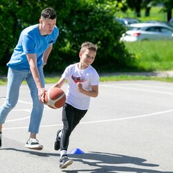 Žygimantas Janavičius apsilankė SKM stovykloje | Sauliaus Čirbos nuotr. 6