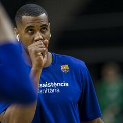 „Žalgirio“ ir „Barcelonos“ apšilimas | Roko Lukoševičiaus/BNS Foto nuotr. 6