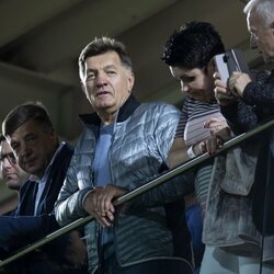 Garsūs žmonės Lietuvos ir Portugalijos rungtynėse | Luko Balandžio / BNS foto nuotr. 2