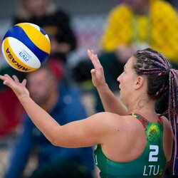 Kurčiųjų žaidynėse – paplūdimio tinklininkių bronza | Augusto Četkausko nuotr. 3