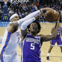 25. Sakramento „Kings“ – De‘Aaronas Foxas, Tyreke‘as Evansas, Benas McLemore‘as, DeMarcusas Cousinsas, Hassanas Whiteside‘as. „Win shares“: 14,8. | Scanpix nuotr. 6