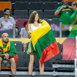 Lietuvos rinktinės sirgaliai rungtynėse su Australija | Žygimanto Gedvilos / BNS foto nuotr. 5