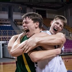 Lietuva – Prancūzija rungtynių akimirka  | Allos Fedorčenko ir Manto Stankevičiaus nuotr. 6