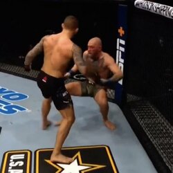 Dustinas Poirier ir Conoras McGregoras | „Stop“ kadras 3