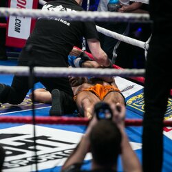 Sergejaus Maslobojevo ir Fraserio Weightmano dvikovos akimirka | Juliaus Kalinsko / BNS foto nuotr. 5