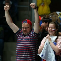 Rusų ir amerikiečių rungtynės | IIHF nuotr. 1