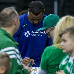 „Žalgirio“ ir „Barcelonos“ apšilimas | Roko Lukoševičiaus/BNS Foto nuotr. 2