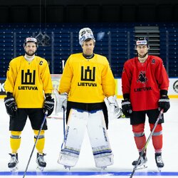 Paulius Gintautas, Mantas Armalis ir Emilijus Krakauskas | Luko Balandžio / BNS foto nuotr. 4