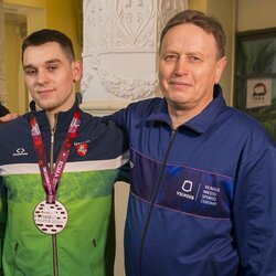 Kristupas Šleiva grįžo su Europos imtynių čempionato medaliu | Roko Lukoševičiaus/BNS Foto nuotr. 6