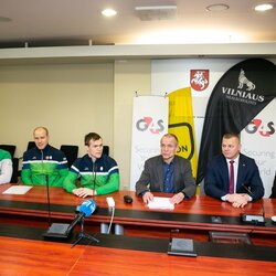 Lietuvos imtynių federacijos spaudos konferencija | Žygimanto Gedvilos / BNS foto nuotr. 3