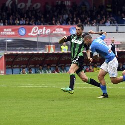 „Napoli“ - „Sassuolo“ rungtynių akimirka | Scanpix nuotr. 1