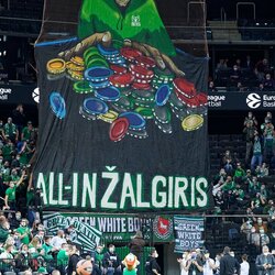 „Žalgirio“ sirgaliai | Sportas.lt/Tito Pacausko nuotr. 1