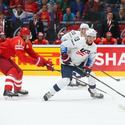 Rusų ir amerikiečių rungtynės | IIHF nuotr. 5