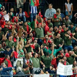 Portugalijos rinktinės sirgaliai LFF stadione | Sportas.lt/Tito Pacausko nuotr. 5