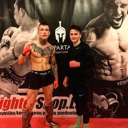 Laurynas Sriubiškis (dešinėje) su Arnoldu Misiūnu | asmeninio archyvo nuotr. 2