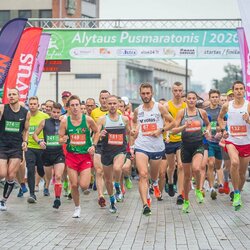 „Alytaus pusmaratonis 2020“ | Roko Lukoševičiaus/BNS Foto nuotr. 2