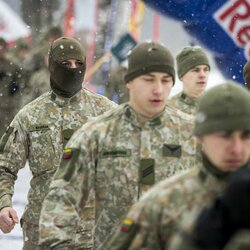 Tradicinis bėgimas Lietuvos karių dienai paminėti | Roko Lukoševičiaus nuotr. 1