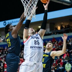 „Rytas“ – „EWE Baskets“ rungtynių akimirka | Luko Balandžio / BNS foto nuotr. 5
