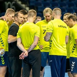 Lietuvos rankinio rinktinės treniruotė | rankinis.lt nuotr. 1
