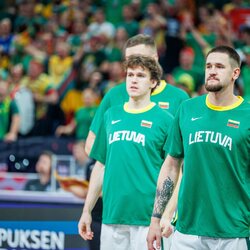 Lietuva – Juodkalnija rungtynių akimirka | Eriko Ovčarenko / BNS foto nuotr. 2