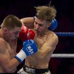 Dovydas Rimkus prieš Hubertą Dylewski | Roko Lukoševičiaus/BNS Foto nuotr. 2