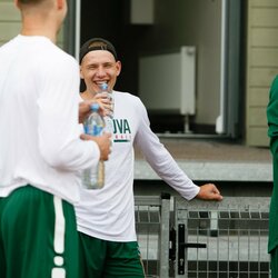 Lietuvos krepšinio rinktinės treniruotė Palangoje | Eriko Ovčarenko / BNS foto nuotr. 2