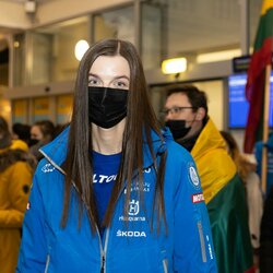 Vilniaus oro uoste sutikti Dakaro dalyviai | BNS nuotr. 6