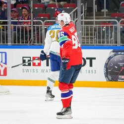 Norvegija – Kazachstanas rungtynių akimirka | IIHF nuotr. 4