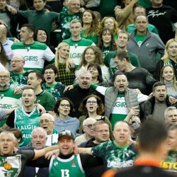 Žinomi žmonės ir sirgaliai „Žalgirio“ rungtynėse su ALBA | Eriko Ovčarenko / BNS foto nuotr. 4